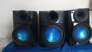 SOM LG 740 WTS RMS 1 SUB 12 2 CAIXA DE 8 MEDIO AGUDO TOCANDO JO&Atilde;O JOMES