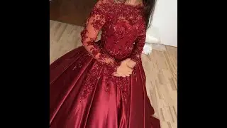 New beautiful maroon color bell gown/Beautiful maroon color tail frock/Beautiful maroon fairy frock