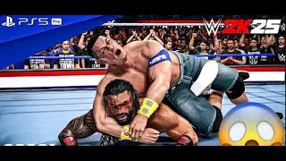WWE 2K25 - Roman Reigns Vs John Cena / Amazing Match at SummerSlam #wwe2k25 #wwe #gameplay #viral