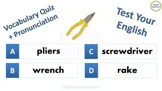 English Vocabulary Quiz | 15 Tools #1 (Answers & Audio)