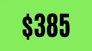 countup $500 - black (speed 0.1s) green screen