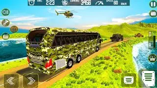 indian army bus driver bus transport - army soldier bus driving simulator - Android Gameplay