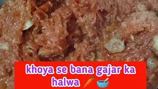 गाजर का हलवा मावा दूध से स्वादिष्ट कैसे बनाये 🥕❓#vlog#recipe#gajarkahalwa#khoya @sandhyaarjun2915 