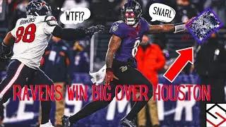 LAMAR JACKSON BALTIMORE RAVENS UNLEASH 4D CHESS IN 2ND HALF DEMOLITION OF THE HOUSTON TEXANS!!