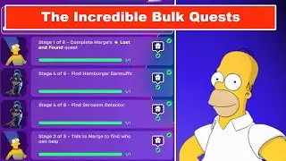 Complete The Incredible Bulk Quests | Complete Simpsons Story Quests Fortnite