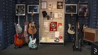 Oasis memorabilia auction to feature Noel Gallagher&rsquo;s silver sparkle guitar and Liam&rsquo;s tambour