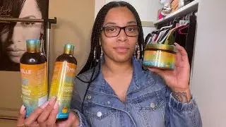 NEW Mielle Organics Mango and Tulsi Collection Review for Type 4 Hair. Moisturizing Protective Style