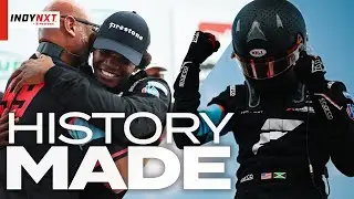 FIRST WIN! Myles Rowe Makes INDY NXT by Firestone History at Iowa