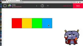 【OpenProcessing】HSBでレインボー #01