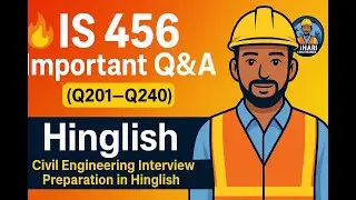 🔥 IS 456 Important Q&A Part 6 Q201&ndash;Q240  Civil Engineering Interview Preparation in Hinglish