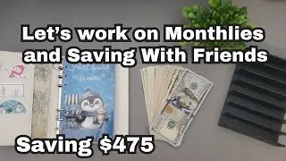 Monthlies & Saving with Friends! | January 19th | Saving Survivor Collab! #savingschallenges