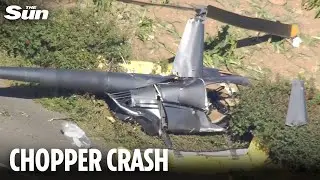 Helicopter crash kills 3 after &lsquo;spiralling&rsquo; to ground during horror flying lesson on Isle of Wight
