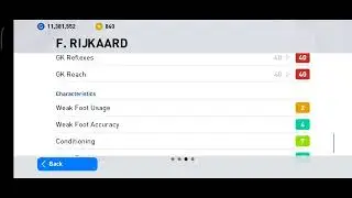FRANK RIJKAARD ICONIC AC MILAN MAX RATING STATS ⚽ eFootball PES2021 #shorts