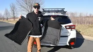 WEATHERTECH VS OEM FLOORMATS COVERAGE.. 2020 SUBARU CROSSTREX UPGRADES
