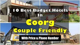 10 Best Budget Couple Friendly Hotels In Coorg | कूर्ग में सस्ते होटल