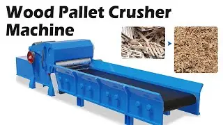 High-Capacity Wood Pallet Crusher Machine - Efficient Waste Processing#woodcrusher #crusher