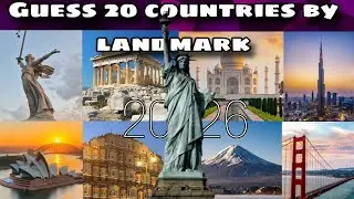 Only 1% of people can name 20 countries by their landmark 😉| test your geography knowledge.