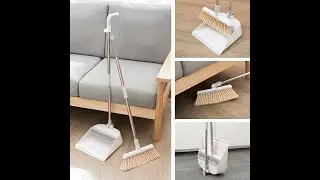 Home Kitchen office Floor Broom Dustpan Set Outdoor Broom Set Self-Cleaning Dustpan Teeth Sweeping