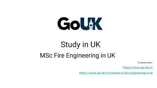 MSc Fire Engineering in UK