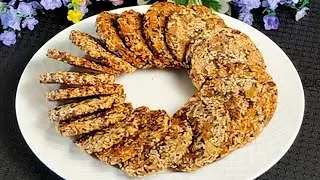 Red date and Mixed Nut  Biscuit | 无糖红枣坚果饼干｜香脆养生小点心，天然甜味更健康!