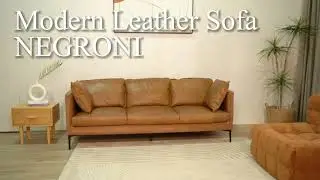 Modern Leather Sofa--NEGRONI
