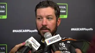 Martin Truex Jr. during NASCAR playoffs media day