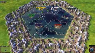 6 Player Ocean Only Free For All - AI Only - Civ 6