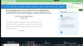 THE TN Dr  MGR MEDICAL UNIVERSITY UPDATE