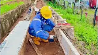 Formwork Installation for Concrete Drainage Channel | Mat-Ansel Engineering & Services Ltd
