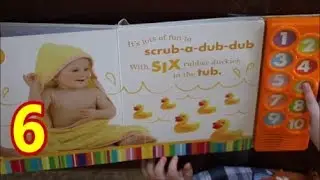 Learning numbers 1-10!  Read a counting book with David! It's story time!