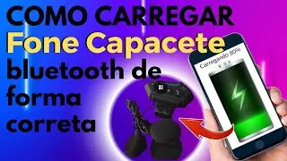 Fone de capacete bluetooth , como carregar o fone capacete bluetooth