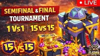 TH 15 1v1 Tournament LIVE 🔥 | eSports Mode | Clasher Aditya