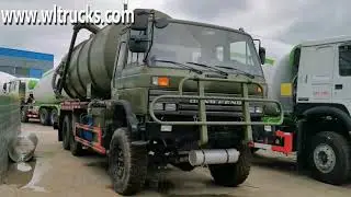6x6 Vacuum sewer Sewage Suction Tanker Trucks detail video