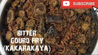 Easy bitter gourd fry//  kakarakaya fry//radhika's kitchen