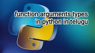 function arguments types in python in telugu