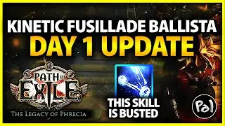 This Skill is BUSTED - Kinetic Fusillade Ballista Paladin Day 1 Update | Path of Exile Phrecia