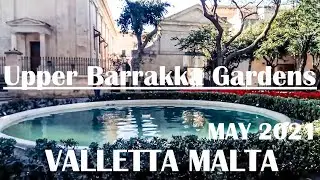 Upper Barrakka Gardens VALLETTA MALTA MAY 2021 ASMR city sound