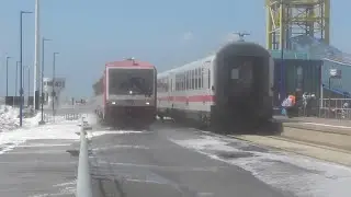 NEG   Dagebüll Mole   Züge im Sturm!