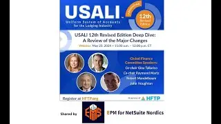 USALI 12th Major Changes for Accounting at Hotels -  Webinar by HFTP - May 23rd 2024