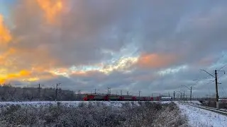 Зимние поезда на Бекасовском узле, 1 часть. Платформа Посёлок Киевский
