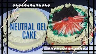 Neutral Gel cake decoration idea 💡 #cakelover #cakeinspiration #cakedecoration #cakedecorat #cakes