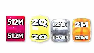 Jelly Run 2048 EXTREME! 16M vs 512Q vs 4T &ndash; Shape Race Showdown