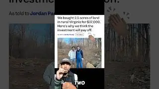 22 year old college students purchase 2.5 acres for 37k 🙌🏽