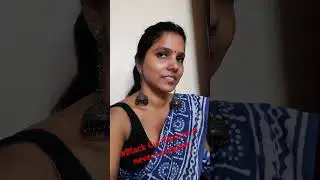 #Blackblouse # fitwithanysaree