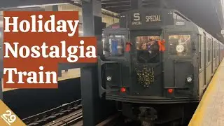 Riding the OLDEST subway train on the NEWEST line! - NYC Holiday Nostalgia Rides, 2024