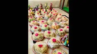 Seervarisai plate decor Madurai special  #halfsareefunction #maduraiwedding #valaikappu #engagement