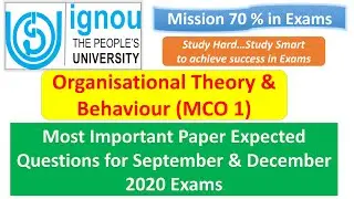 MCO 1 TOPMOST PAPER EXPECTED QUESTIONS : SEPTEMBER & DECEMBER 2020 EXAMS || MISSION 70% | MUST WATCH