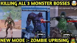 KILLING ALL 3 MONSTER BOSSES IN NEW ZOMBIE UPRISING MODE 🤯 PUBG METRO ROYALE CHAPTER 21