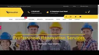 Elementor Renovation WordPress Theme For Home Repair Service