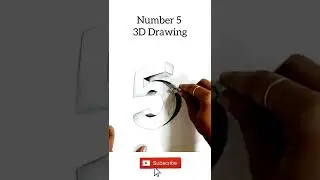 How to draw 3D Number Drawing | Pencil Drawing #Shorts #drawing #fundooart